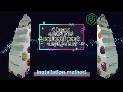 Изготовленная на заказ розничная полка дисплея пола картона ПОС дисплея картона складная рифленая