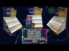 Recyclable дисплей картона PDQ подгонял дисплей картона розницы логотипа встречный