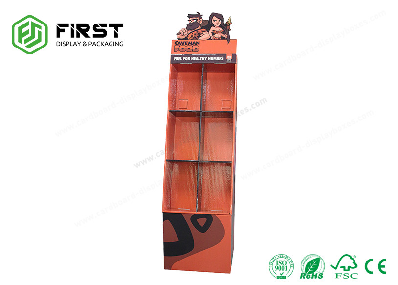 OEM Customized Foldable Cardboard POP Displays Cardboard Floor Display Stand